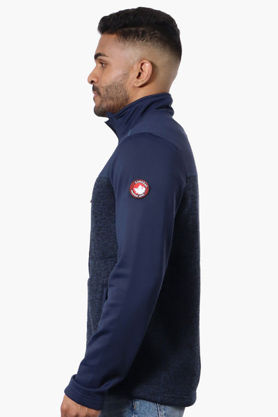 Canada Weather Gear Zip Up Fleece Lightweight Jacket - Navy - Mens Lightweight Jackets - International Clothiers