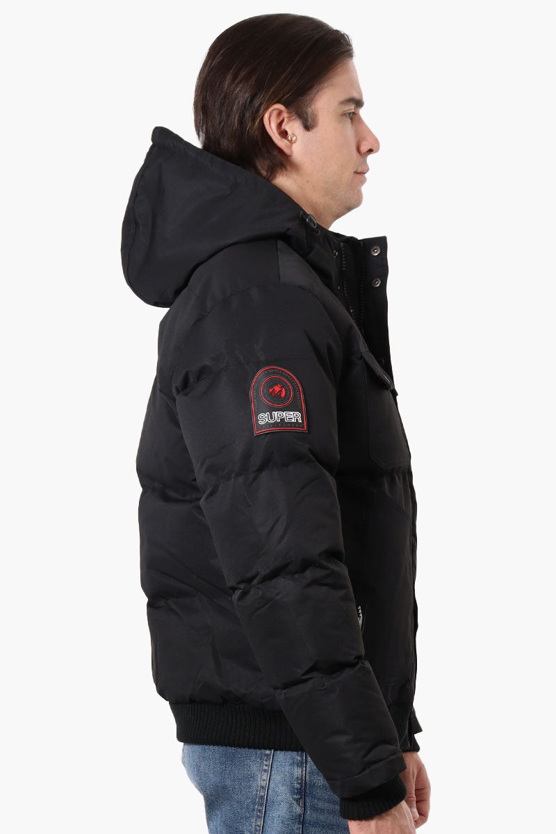 Super Triple Goose 4 Pocket Bomber Jacket - Black - Mens Bomber Jackets - International Clothiers