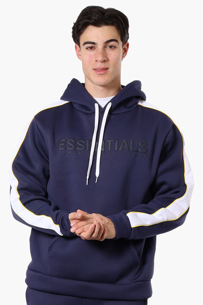 Essentials Super Triple Goose Chest Logo Hoodie - Navy - Mens Hoodies & Sweatshirts - International Clothiers