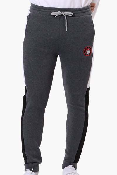 Canada Weather Gear Side Stripe Tie Waist Joggers - Grey - Mens Joggers & Sweatpants - International Clothiers