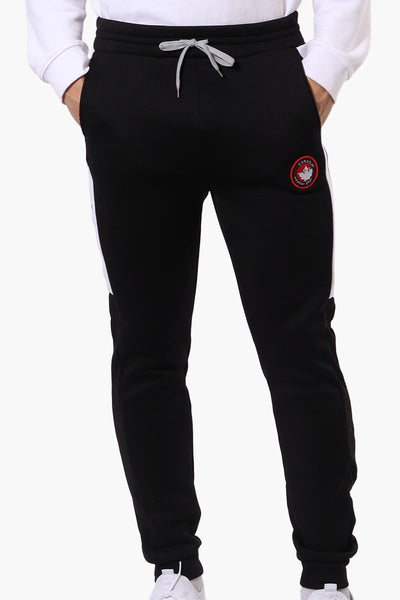 Canada Weather Gear Side Stripe Tie Waist Joggers - Black - Mens Joggers & Sweatpants - International Clothiers