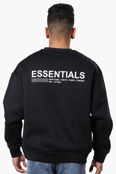 Drill Essentials Side Patch Pullover Sweatshirt - Black - Mens Hoodies & Sweatshirts - International Clothiers