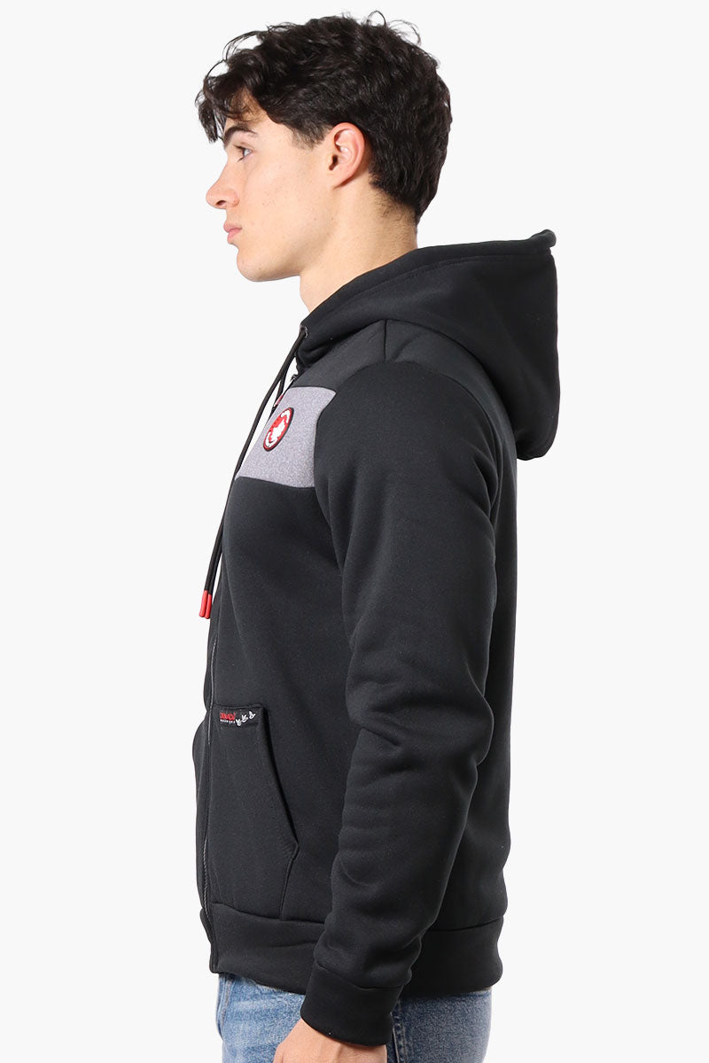 Canada Weather Gear Fleece Lined Zip Up Hoodie - Black - Mens Hoodies & Sweatshirts - International Clothiers