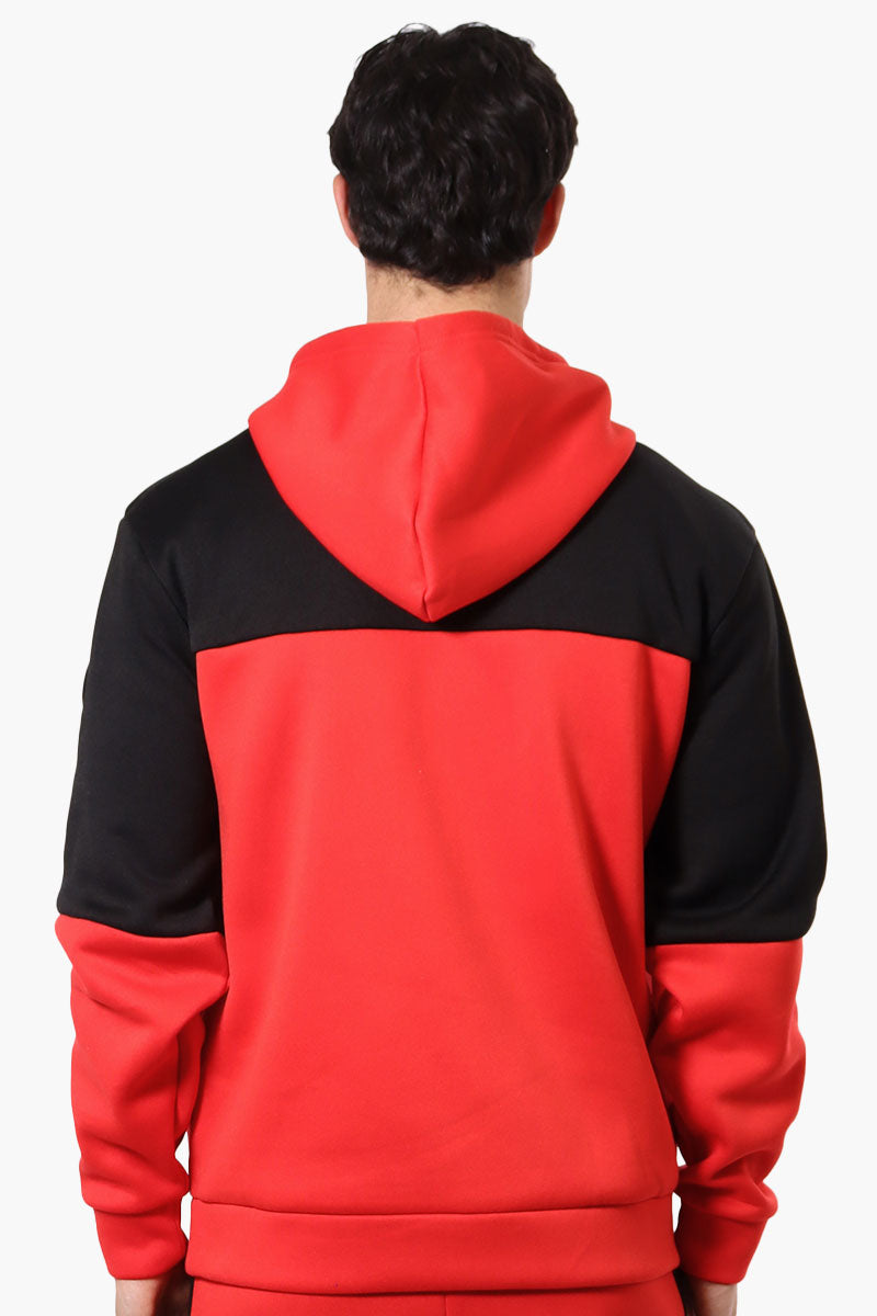 Essentials Super Triple Goose Colour Block Hoodie - Red - Mens Hoodies & Sweatshirts - International Clothiers