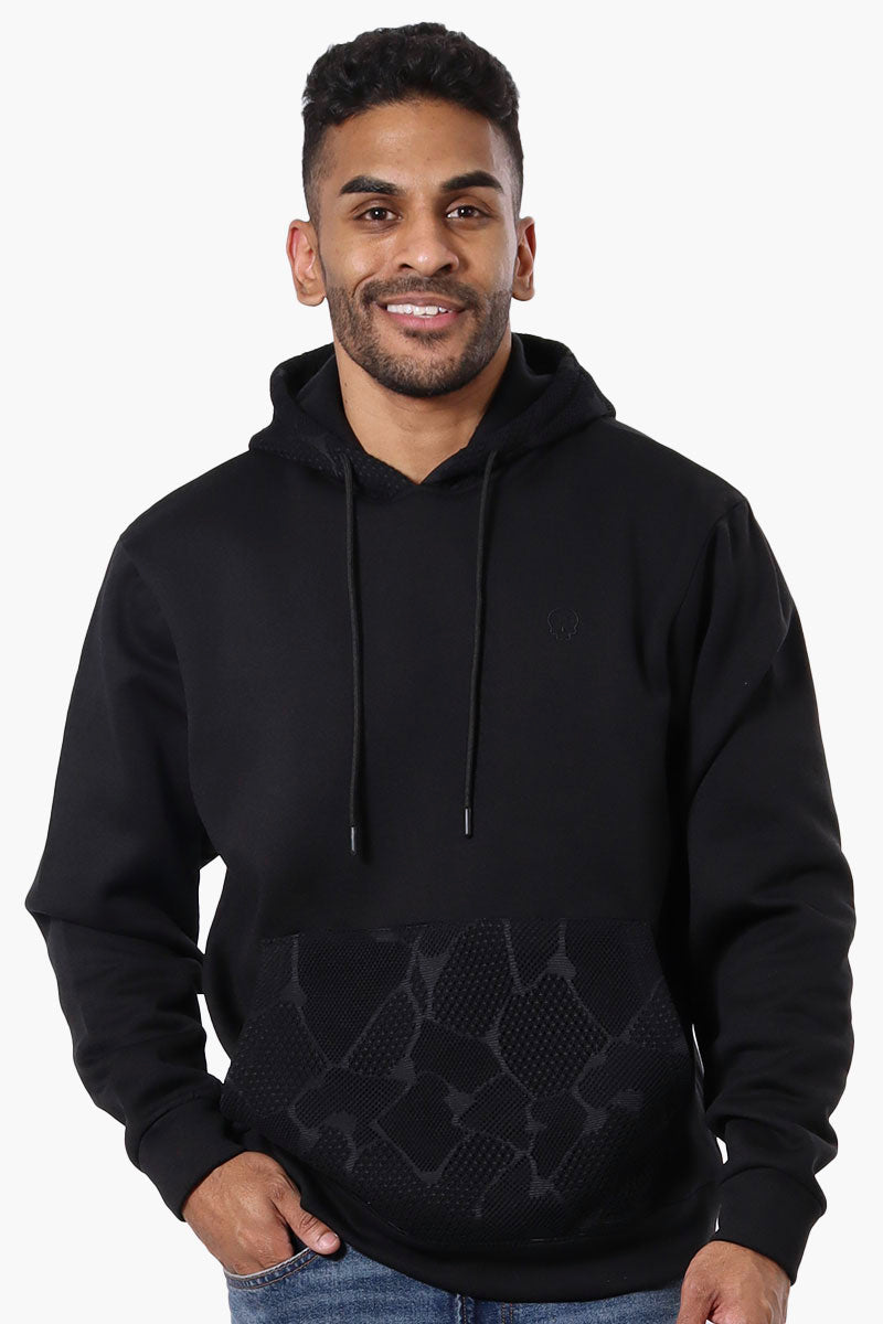 Saints Studio Crochet Detail Hoodie - Black - Mens Hoodies & Sweatshirts - International Clothiers