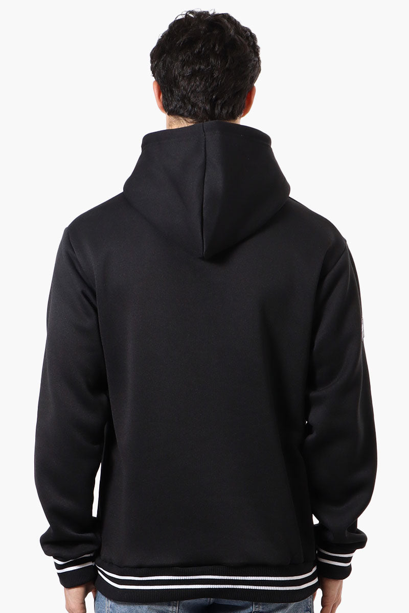 Canada Weather Gear Striped Cuff Hoodie - Black - Mens Hoodies & Sweatshirts - International Clothiers