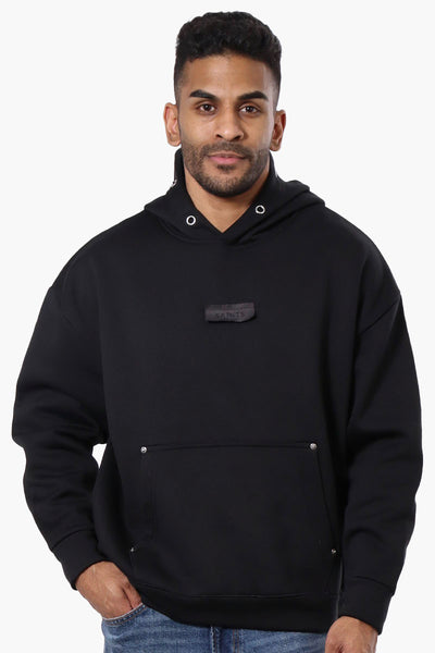 Saints Studio Rivet Detail Hoodie - Black - Mens Hoodies & Sweatshirts - International Clothiers