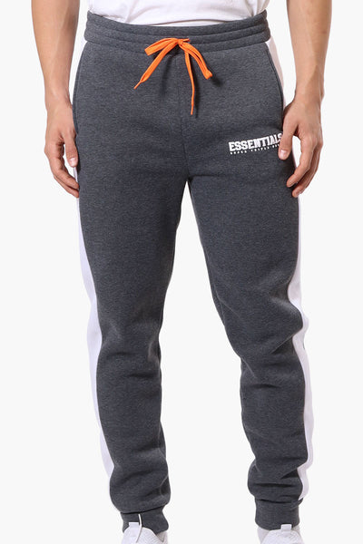 Essentials Super Triple Goose Side Stripe Tie Waist Joggers - Grey - Mens Joggers & Sweatpants - International Clothiers