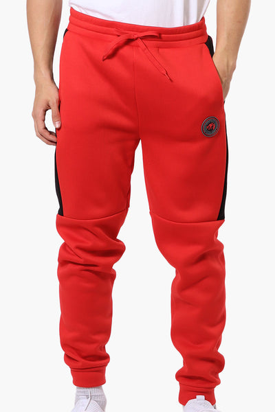 Essentials Super Triple Goose Side Stripe Tie Waist Joggers - Red - Mens Joggers & Sweatpants - International Clothiers