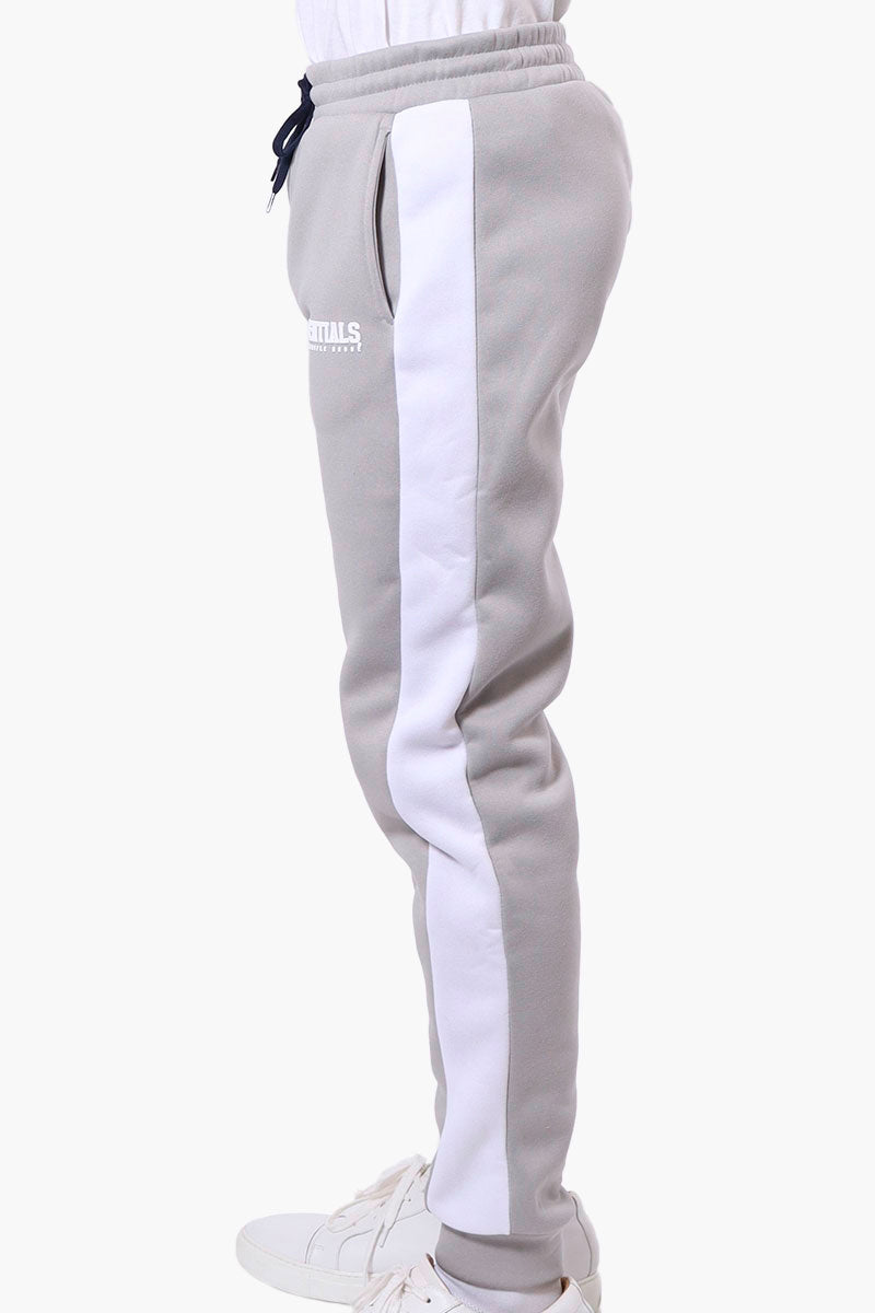 Essentials Super Triple Goose Side Stripe Tie Waist Joggers - Grey - Mens Joggers & Sweatpants - International Clothiers