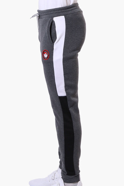 Canada Weather Gear Side Stripe Tie Waist Joggers - Grey - Mens Joggers & Sweatpants - International Clothiers