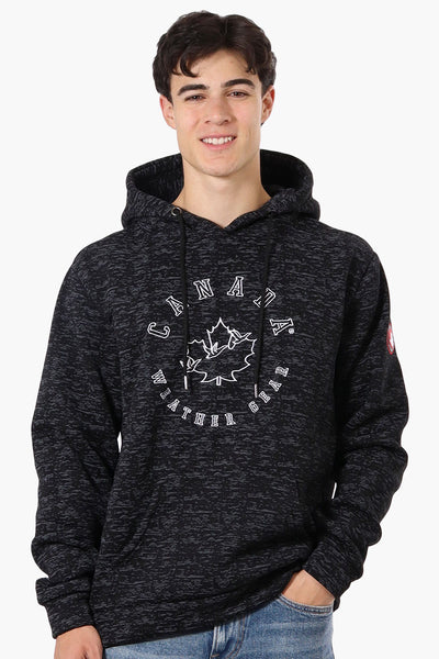 Canada Weather Gear Patterned Embroidered Hoodie - Black - Mens Hoodies & Sweatshirts - International Clothiers