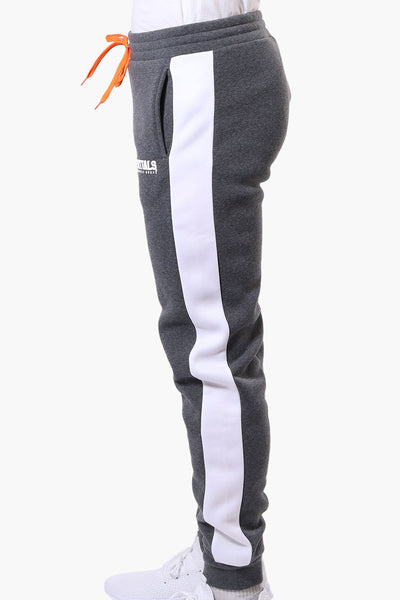 Essentials Super Triple Goose Side Stripe Tie Waist Joggers - Grey - Mens Joggers & Sweatpants - International Clothiers