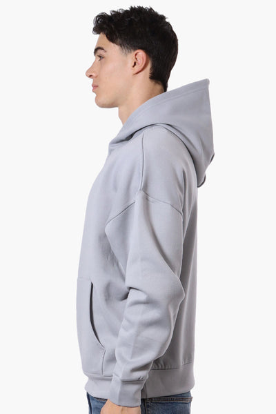 Essentials By Drill Box Logo Fleece Hoodie - Grey - Mens Hoodies & Sweatshirts - International Clothiers