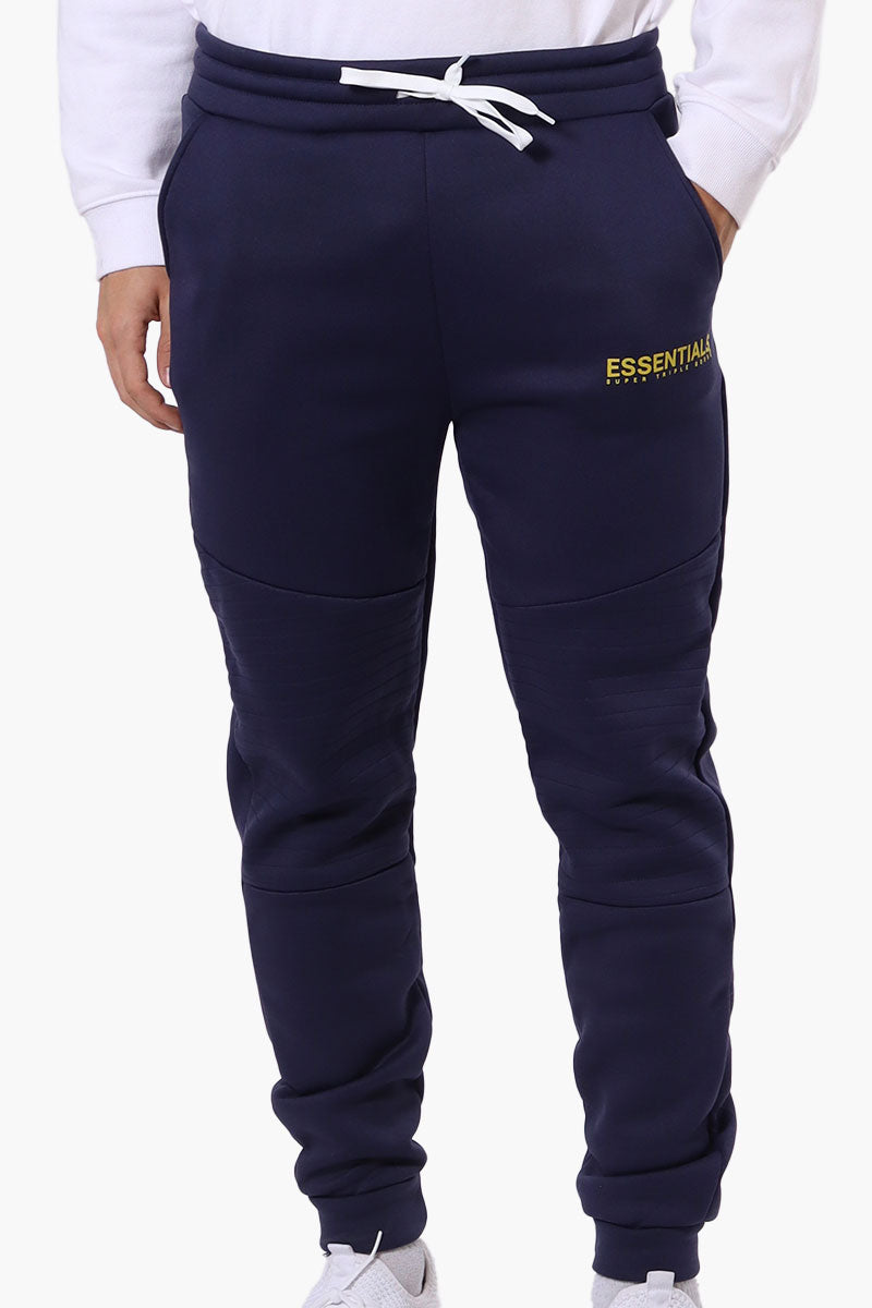 Essentials Super Triple Goose Basic Tie Waist Joggers - Navy - Mens Joggers & Sweatpants - International Clothiers