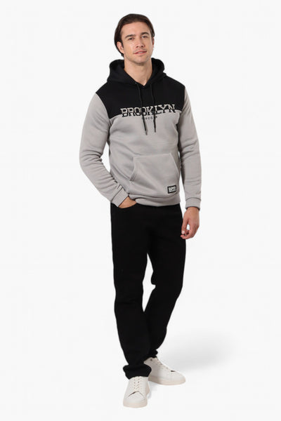 Super Triple Goose Embroidered Colour Block Hoodie - Grey - Mens Hoodies & Sweatshirts - International Clothiers