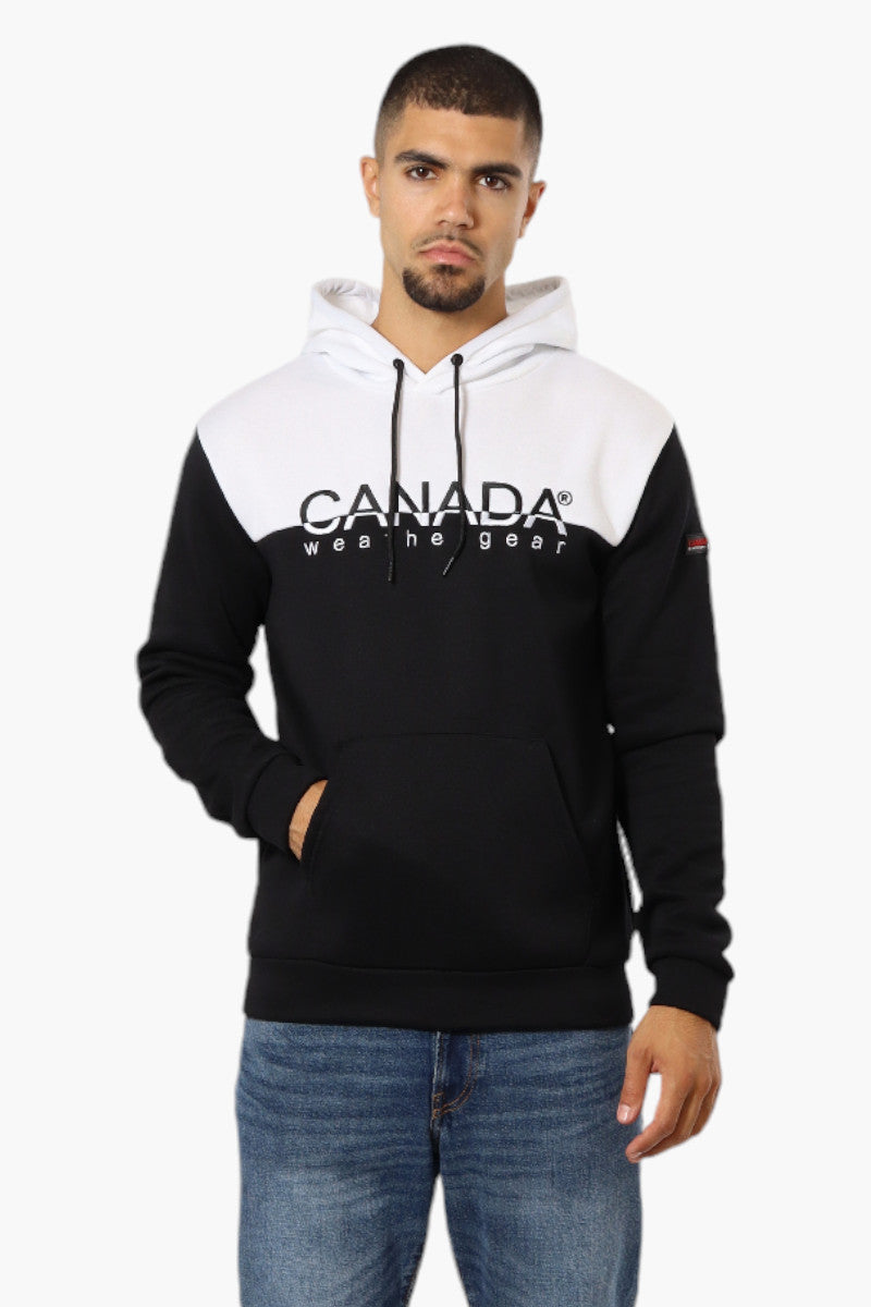 Canada Weather Gear Colour Block Embroidered Logo Hoodie - White - Mens Hoodies & Sweatshirts - International Clothiers