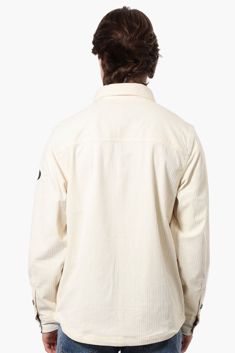 Canada Weather Gear Corduroy Casual Shirt - Cream - Mens Casual Shirts - International Clothiers