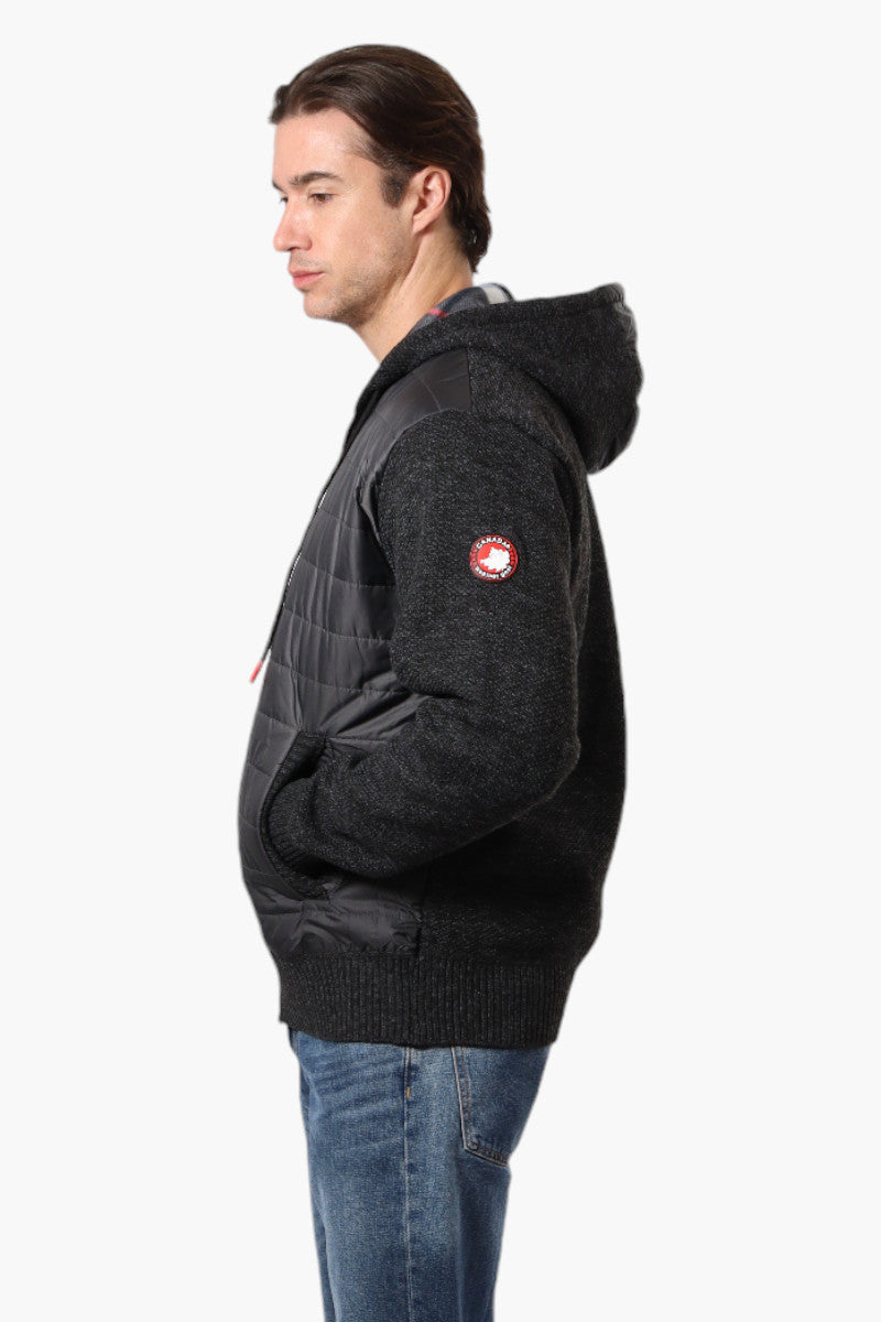 Canada Weather Gear Hooded Fleece Lined Lightweight Jacket - Black - Mens Lightweight Jackets - International Clothiers