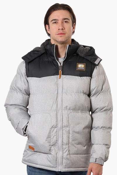 Canada Work Gear Zip Off Sleeve Bomber Jacket - Grey - Mens Parka Jackets - International Clothiers