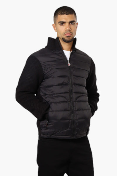 Canada Weather Gear Sweater Knit Polyfill Lightweight Jacket - Black - Mens Lightweight Jackets - International Clothiers