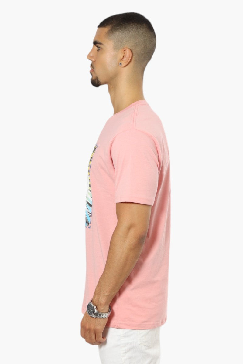 Boardsports Surfing Print Tee - Pink - Mens Tees & Tank Tops - International Clothiers