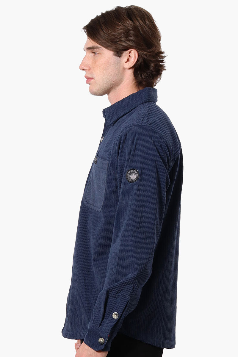 Canada Weather Gear Corduroy Casual Shirt - Navy - Mens Casual Shirts - International Clothiers