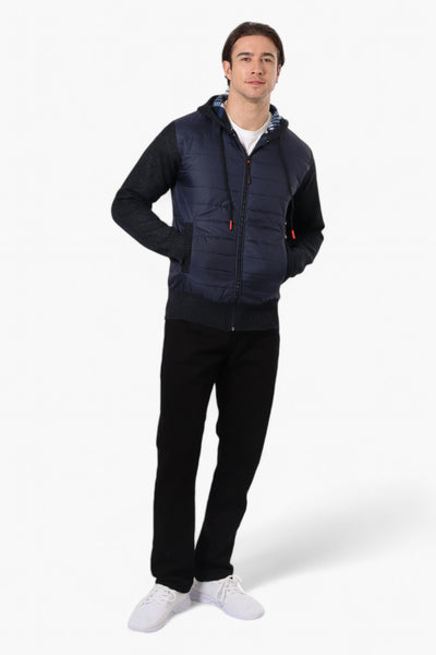 Canada Weather Gear Hooded Fleece Lined Lightweight Jacket - Navy - Mens Lightweight Jackets - International Clothiers