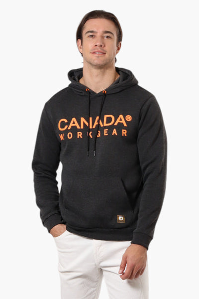 Canada Work Gear Solid Logo Print Hoodie - Black - Mens Hoodies & Sweatshirts - International Clothiers