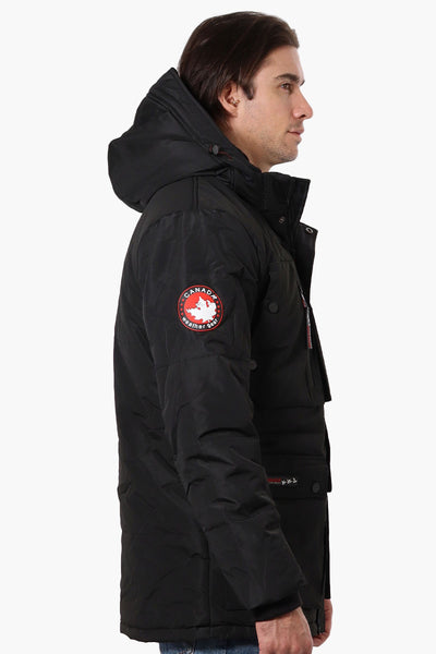 Canada Weather Gear Mouton Lined Parka Jacket - Black - Mens Parka Jackets - International Clothiers