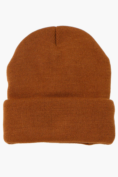 Canada Work Gear Cuffed Insulated Hat - Brown - Mens Hats - International Clothiers