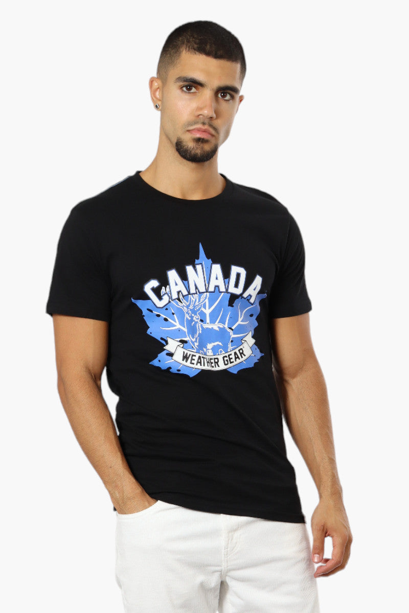Canada Weather Gear Moose Print Tee - Black - Mens Tees & Tank Tops - International Clothiers
