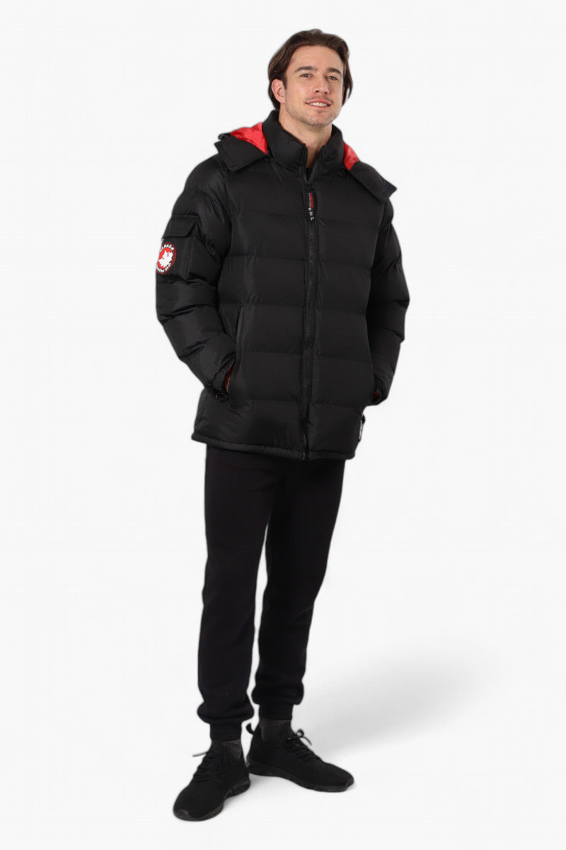 Canada Weather Gear Zip Pocket Bubble Bomber Jacket - Black - Mens Bomber Jackets - International Clothiers