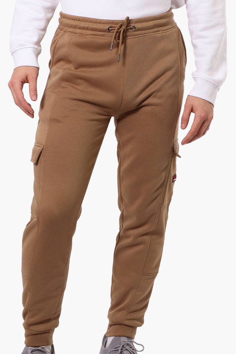 Canada Weather Gear Tie Waist Cargo Joggers - Beige - Mens Joggers & Sweatpants - International Clothiers