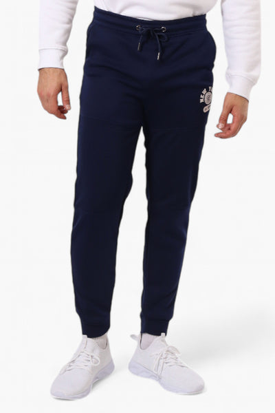 Super Triple Goose Tie Waist New York Print Joggers - Navy - Mens Joggers & Sweatpants - International Clothiers