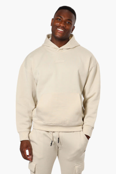 Essentials Solid Drop Shoulder Pullover Hoodie - Cream - Mens Hoodies & Sweatshirts - International Clothiers