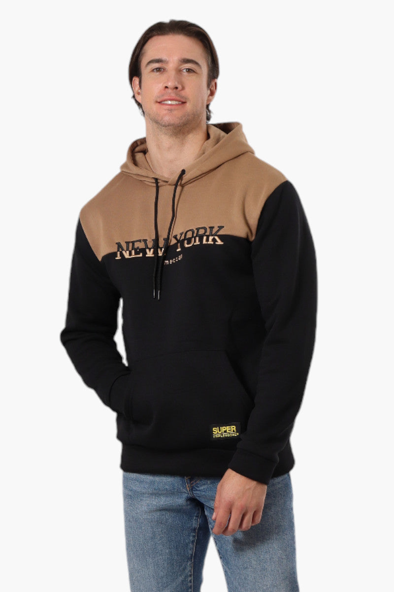 Super Triple Goose Embroidered Colour Block Hoodie