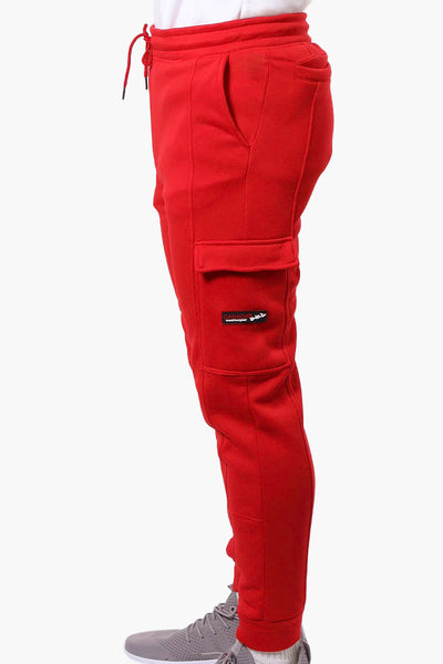 Canada Weather Gear Tie Waist Cargo Joggers - Red - Mens Joggers & Sweatpants - International Clothiers