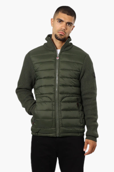 Canada Weather Gear Sweater Knit Polyfill Lightweight Jacket - Olive - Mens Lightweight Jackets - International Clothiers