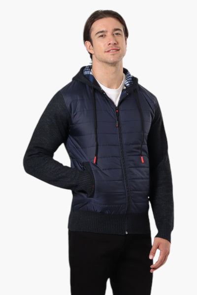 Canada Weather Gear Hooded Fleece Lined Lightweight Jacket - Navy - Mens Lightweight Jackets - International Clothiers