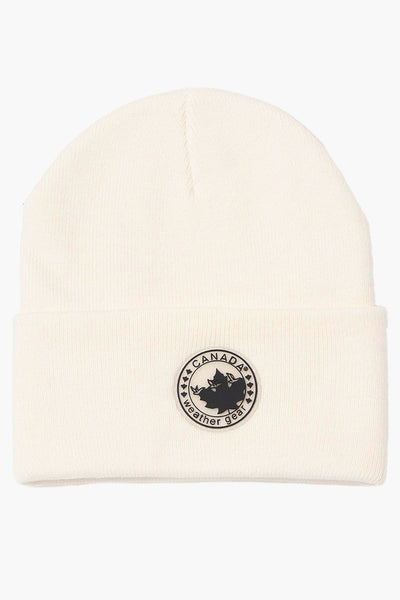 Canada Weather Gear Basic Cuffed Hat - Cream - Mens Hats - International Clothiers