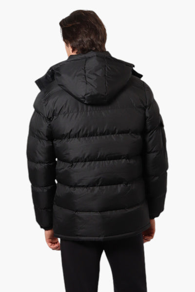 Canada Weather Gear Zip Pocket Bubble Bomber Jacket - Black - Mens Bomber Jackets - International Clothiers