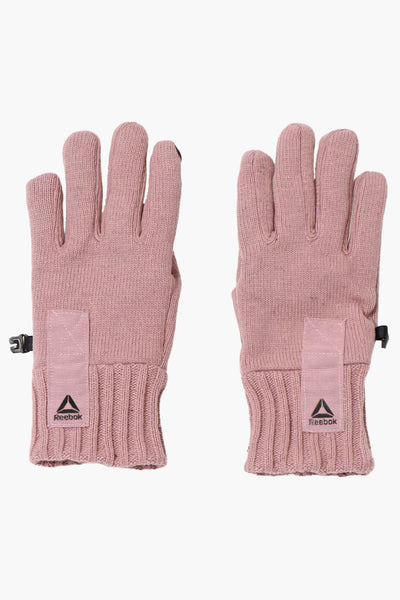 Reebok Ribbed Touch Screen Gloves - Pink - Mens Gloves - International Clothiers