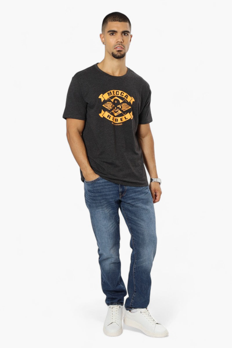 Mecca Rebel Print Tee - Black - Mens Tees & Tank Tops - International Clothiers