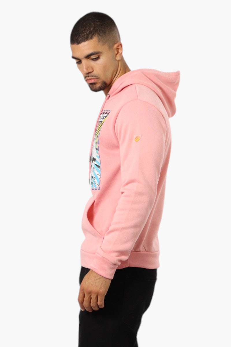 Boardsports Surfer Print Hoodie - Pink - Mens Hoodies & Sweatshirts - International Clothiers