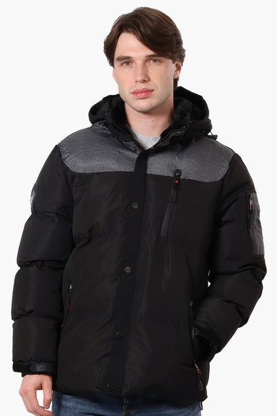 Canada Weather Gear Mouton Lined Bomber Jacket - Grey - Mens Bomber Jackets - International Clothiers