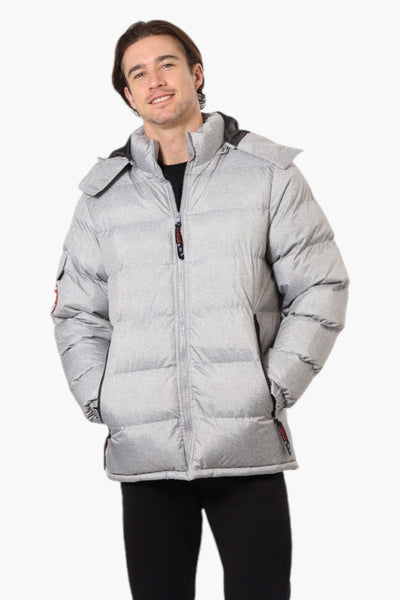 Canada Weather Gear Zip Pocket Bubble Bomber Jacket - Grey - Mens Bomber Jackets - International Clothiers