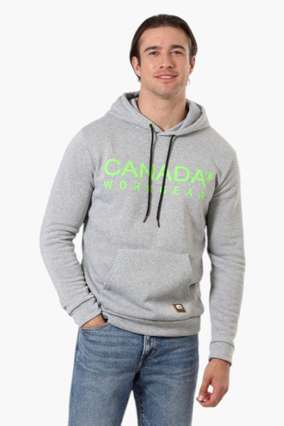 Canada Work Gear Solid Logo Print Hoodie - Grey - Mens Hoodies & Sweatshirts - International Clothiers