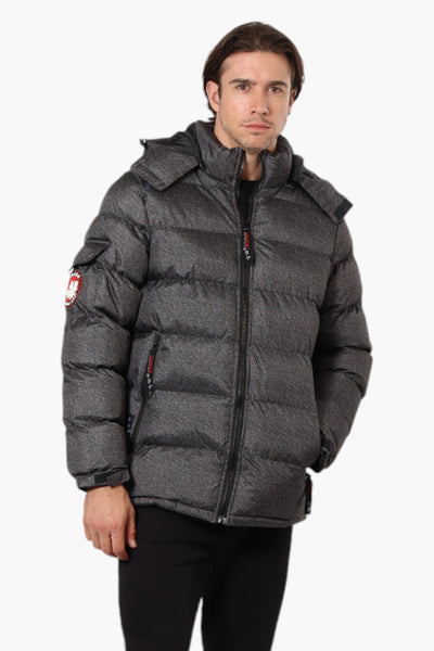 Canada Weather Gear Zip Pocket Bubble Bomber Jacket - Grey - Mens Bomber Jackets - International Clothiers