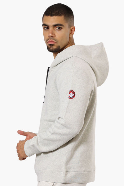 Canada Weather Gear Logo Zipper Detail Hoodie - Stone - Mens Hoodies & Sweatshirts - International Clothiers